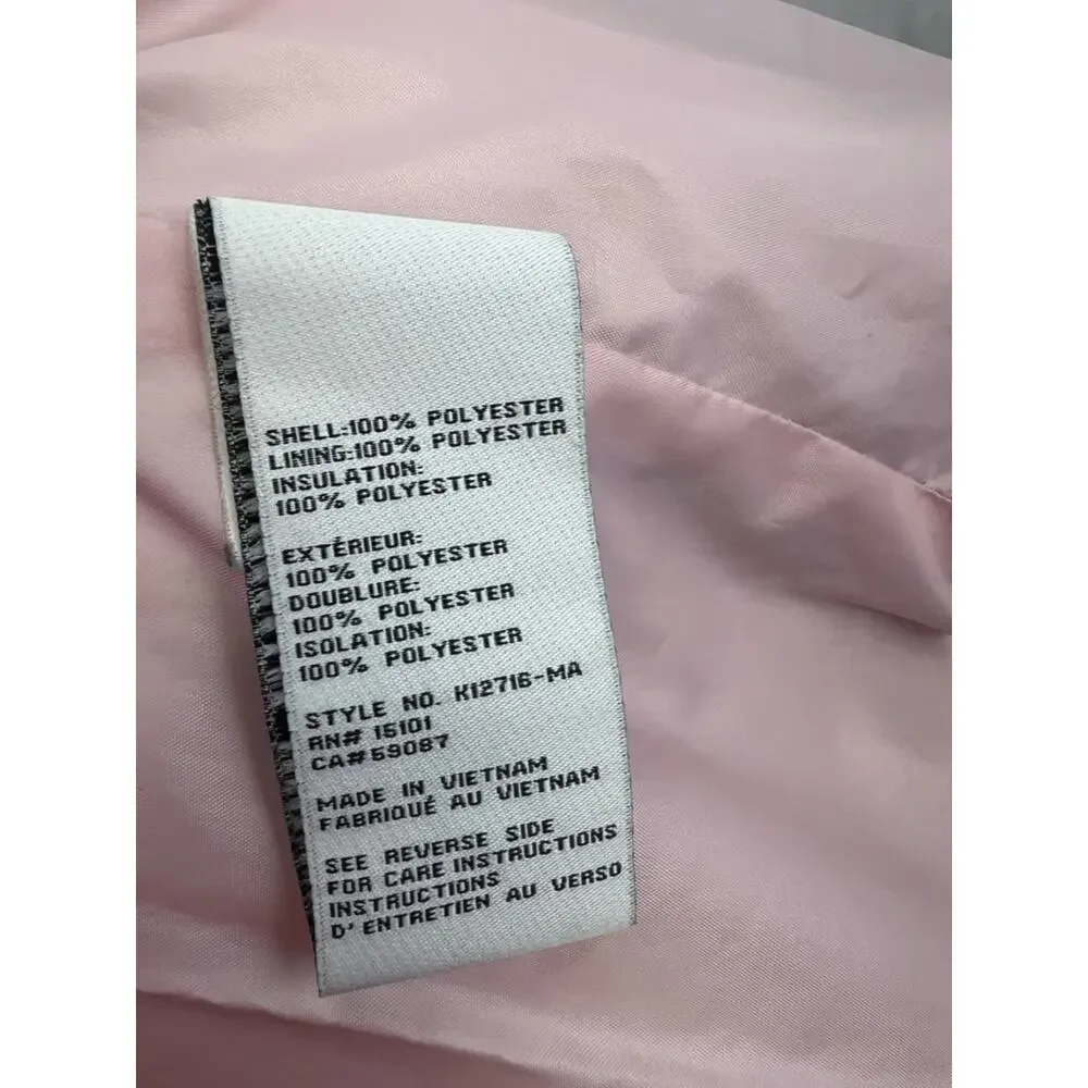 KATE SPADE Onion Quilt Jacket Black Cinched Waist Hood Women’s Size XS Classic